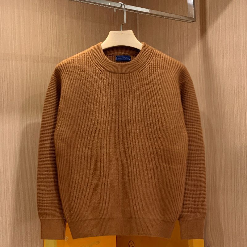 Warm Drop-shoulder Loose Round Neck Sweater For Men