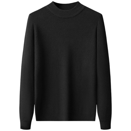 Mock Neck Sweater Male Autumn Winter New Top