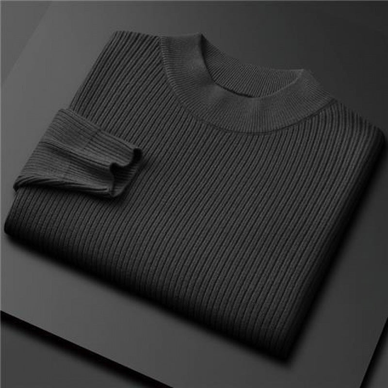 Mock Neck Sweater Male Autumn Winter New Top