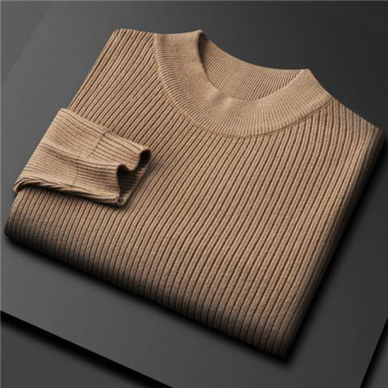 Mock Neck Sweater Male Autumn Winter New Top