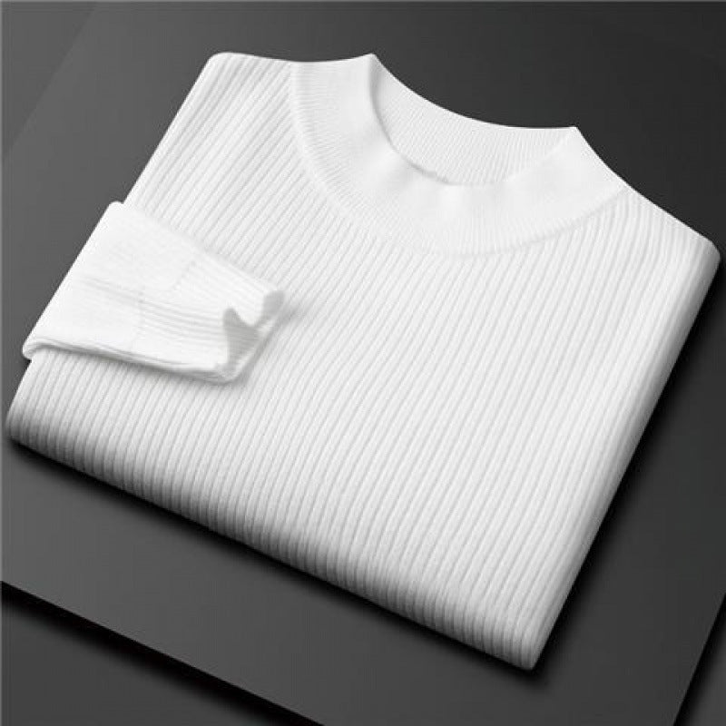 Mock Neck Sweater Male Autumn Winter New Top