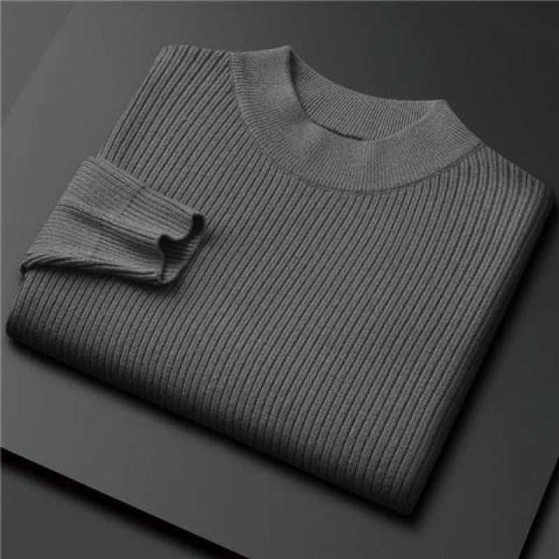 Mock Neck Sweater Male Autumn Winter New Top